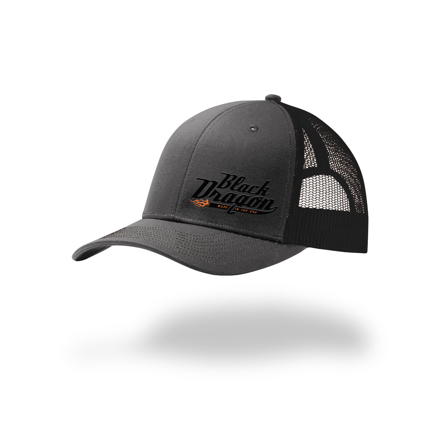BD135 - Black Dragon Flame Trucker Hat 112 – Black Dragon Mfg.