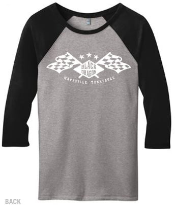 Black Dragon- Finish Line Flags Raglan